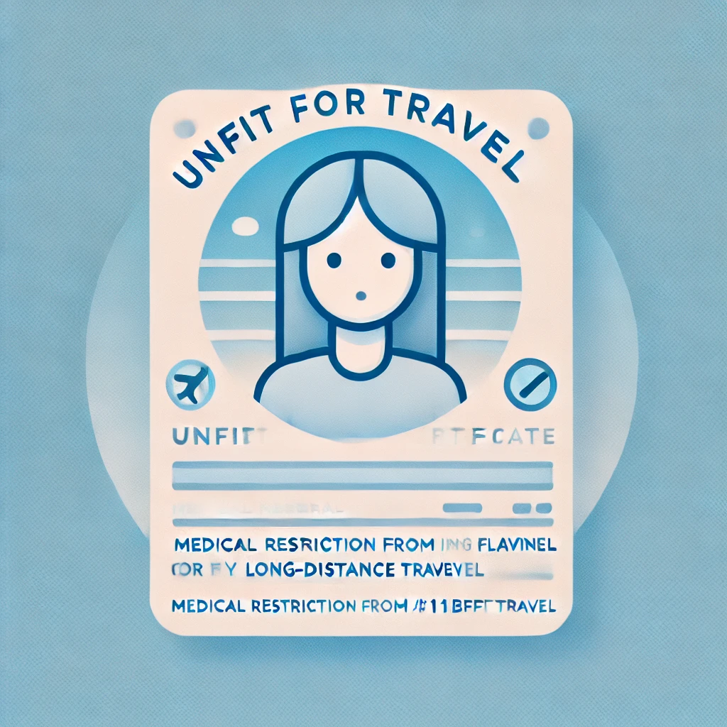Get your online unfit for travel med certificate