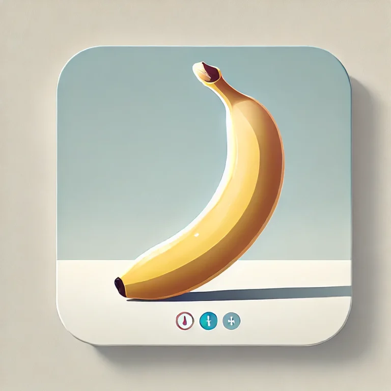 A banana transitioning from limp to firm, symbolizing the effectiveness of erectile dysfunction treatment.